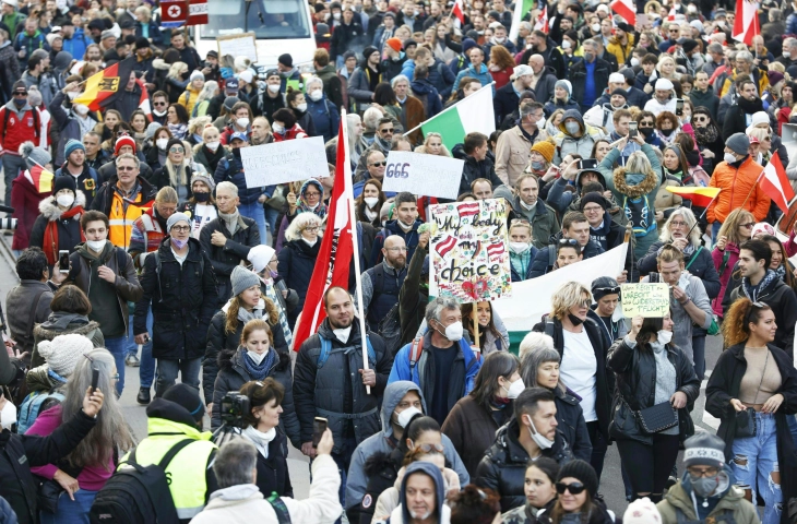 Several thousand join Vienna protests against new Covid measures