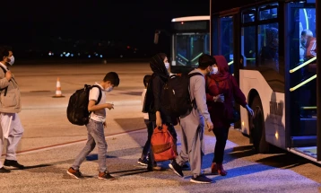 Another group of Afghan nationals leaves North Macedonia