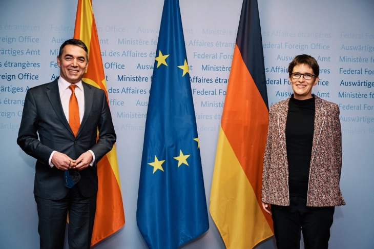 Dimitrov- Lührmann: Germany remains committed to start of North Macedonia’s EU accession talks