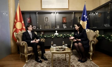 North Macedonia prepared to share EU, NATO integration experiences with Kosovo, says President Pendarovski