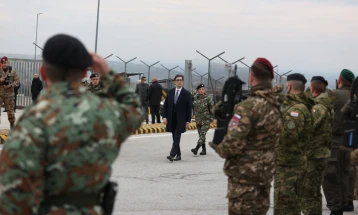 President Pendarovski visits KFOR Regional Command – West in Kosovo