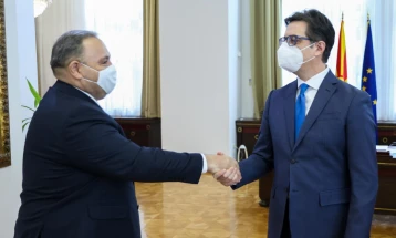 President Pendarovski meets UNDP Resident Representative Grigoryan
