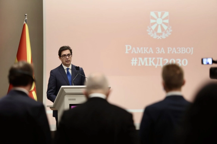 President Pendarovski presents MKD2030 development framework