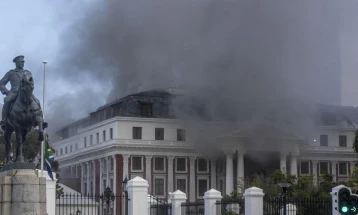 South Africa parliament fire suspect charged with terrorism