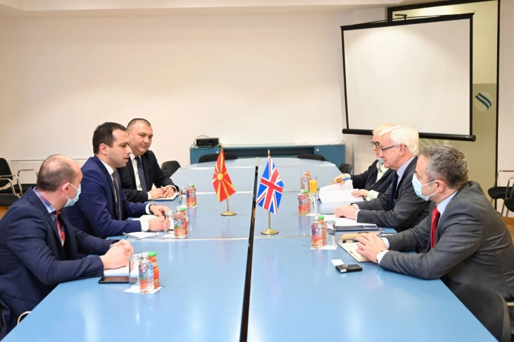 Transport Minister Bochvarski meets UK Prime Minister’s Trade Envoy Vickers