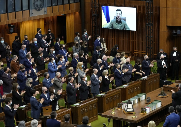 Zelensky pleads with Canadian parliament for no-fly zones, Ukraine 'cautiously optimistic' in negotiations with Russia