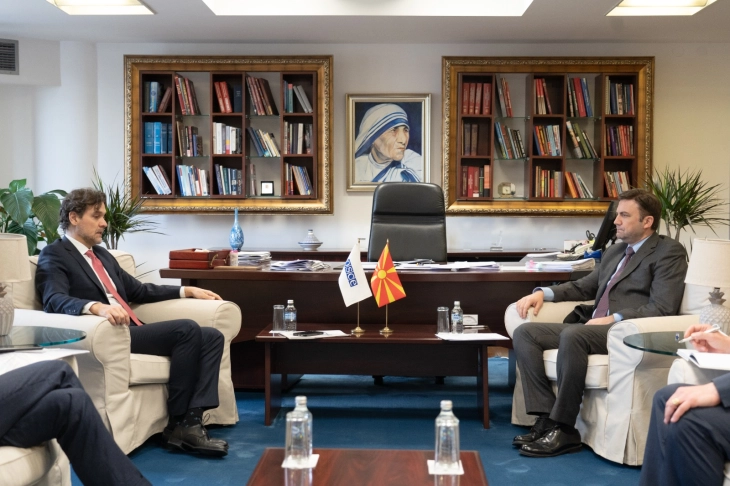 FM Osmani meets ODIHR Director Matteo Mecacci