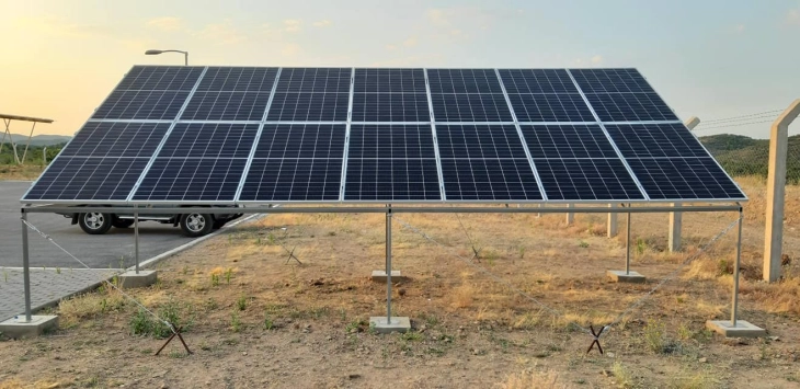 Newly built Oslomej solar power plant undergoes testing ahead of official launch