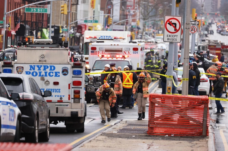 Sources: Gunman in construction vest fires on Brooklyn train riders