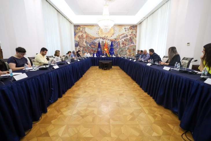 President Pendarovski meets with civil sector representatives to finalize MKD2030