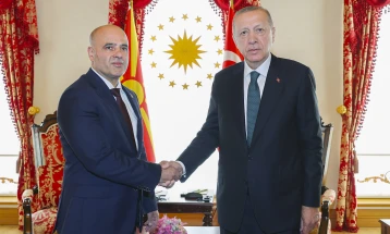 N. Macedonia, Turkey to resume excellent bilateral and economic cooperation, conclude Kovachevski and Erdogan
