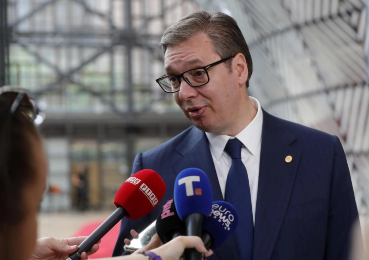 Vučić says he hopes, but not sure there will be solution for North Macedonia