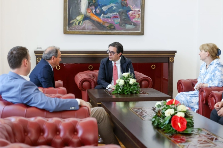 Three party leaders meet with President Pendarovski over French proposal 