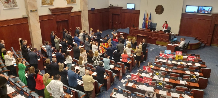 Parliament passes SDSM-DUI conclusions on French proposal 