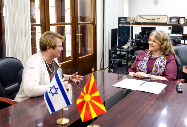 Defense Minister Petrovska, Israeli Ambassador Frankel reaffirm excellent bilateral cooperation