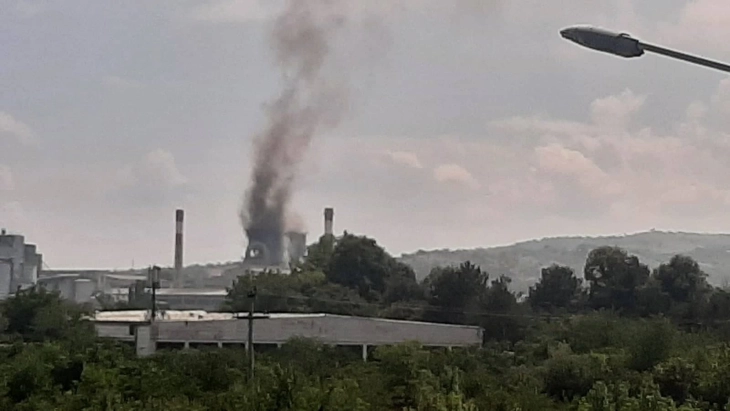 Fire reported in Skopje cement-producing plant