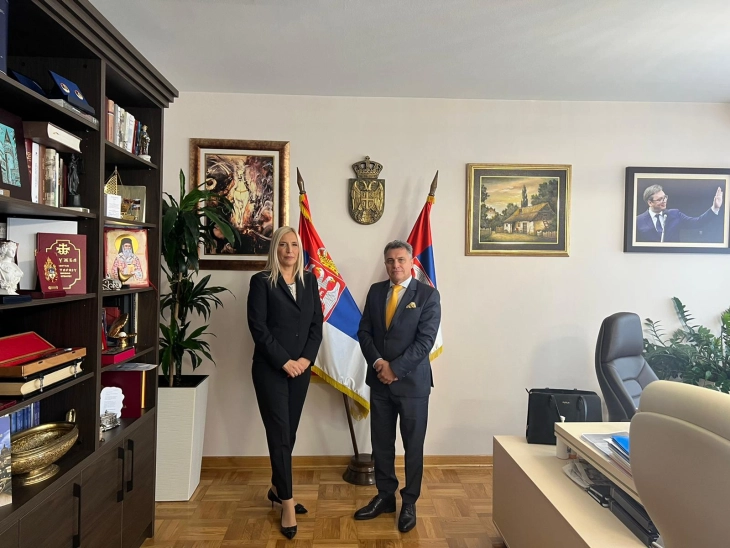 Justice Minister Tupancheski meets Serbian counterpart Popovic in Belgrade