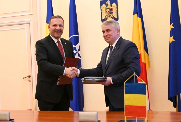 Spasovski and Bode sign agreements strengthening cooperation between N. Macedonia and Romania