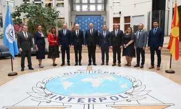 MoI Spasovski meets Interpol management in Lyon