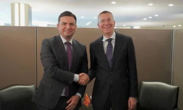 Osmani - Rinkēvičs: North Macedonia remains committed to reform agenda for smooth flow of EU accession negotiations