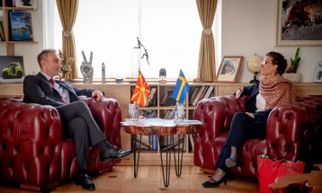 Deputy PM Grubi meets new Swedish Ambassador Larsson-Jain