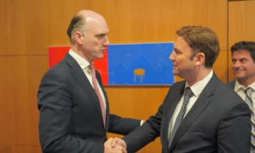 Osmani meets with UK Minister for Europe Leo Docherty