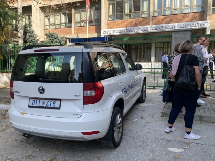Eight Skopje high schools checked for explosives; police say false bomb alerts so far