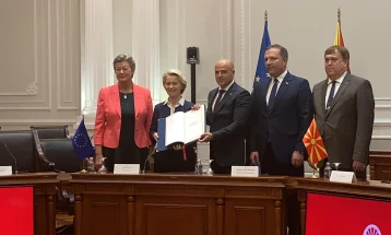 North Macedonia, EU sign Frontex agreement in Macedonian