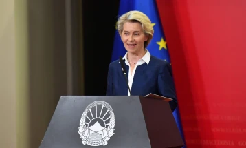 Von der Leyen: No doubt Macedonian is your language and we fully respect this