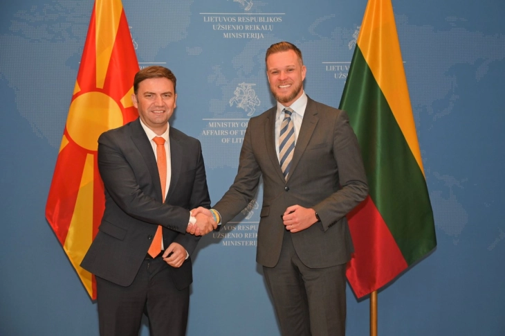 Osmani – Landsbergis: Lithuania fully supports North Macedonia’s EU integration