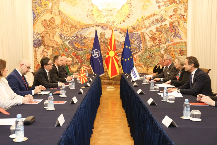 President Pendarovski meets OSCE Parliamentary Assembly delegation