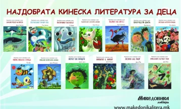Серијата „Најдобрата кинеска литература за деца“ на македонски јазик избрана во најуспешните меѓународни издавачки проекти во Кина