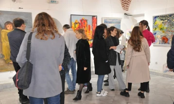 Отворена изложбата „Зимски салон“ на 46 автори од Здружението на ликовни уметници во Тетово