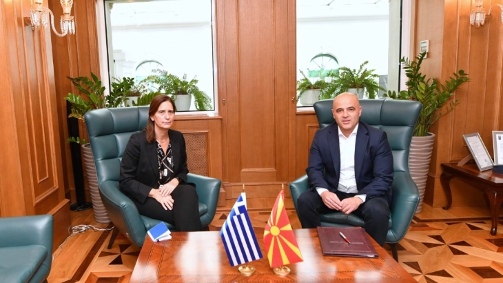 Ковачевски - Филипиду: Продолжува јакнењето на пријателските и партнерски односи помеѓу Северна Македонија и Грција