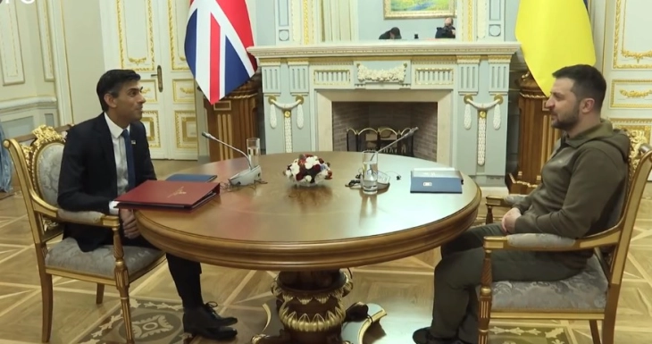 Britain's Sunak meets Zelensky during first visit to Ukraine