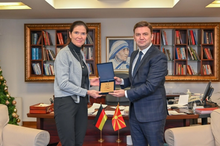 Osmani – Holstein: Germany to keep supporting Skopje’s European future