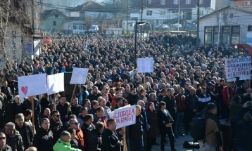 Во Штрпце одржан протест поради вооружениот напад врз две момчиња