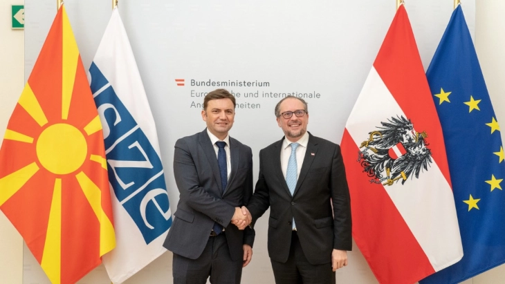 Osmani meets Schallenberg in Vienna to discuss OSCE activities