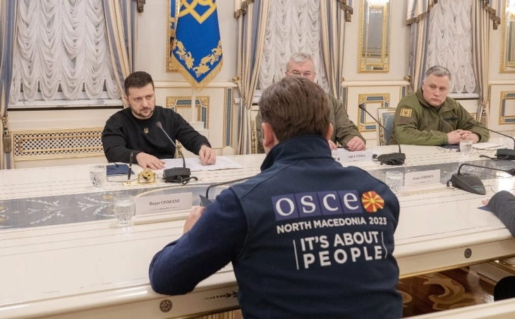 Osmani-Zelenskyy: OSCE possesses capacity to aid people through field operations