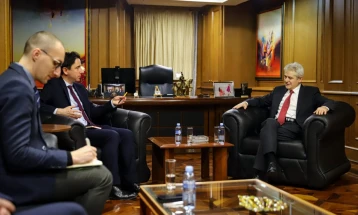 DUI leader Ahmeti meets British Ambassador Lawson