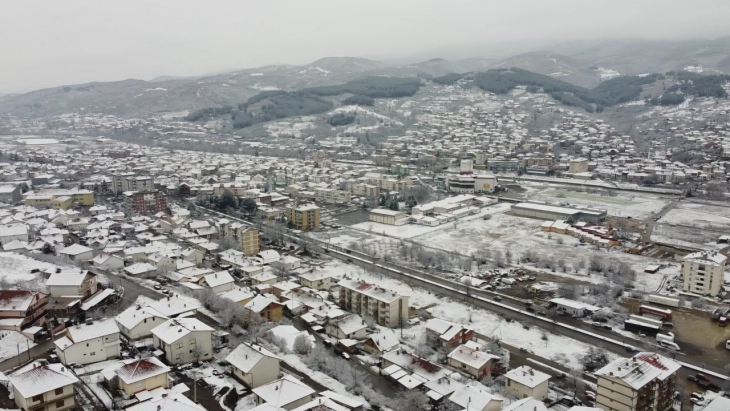 Слаб снег на Крива Паланка, Дебар, Охрид, Крушево, Делчево и Берово