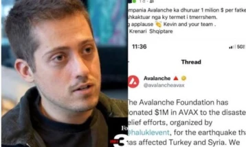 Успешниот млад Албанец, Секниќи донирал милион долари за настраданите во Турција и Сирија