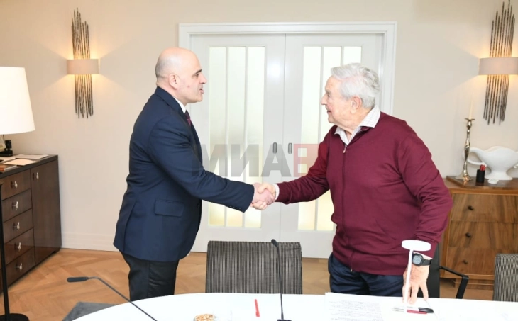 Kovaçevski - Soros: Vazhdojmë me mbështetjen e qytetarëve me mendim të lirë, vlerat e demokracisë dhe  shoqërisë së hapur