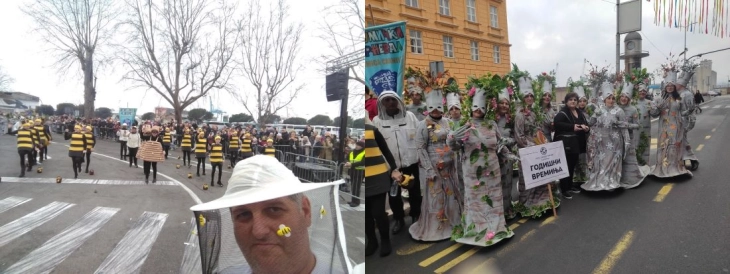 Струмичките маски „Пчелин рај“ и „Годишни времиња“ учествуваа на Меѓународниот карневал во Риека