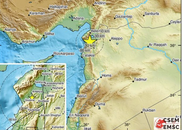 Southern Turkey hit by another earthquake measuring 6.4