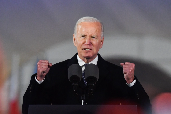 Biden praises Ukraine, says Russia will 'never' be victorious