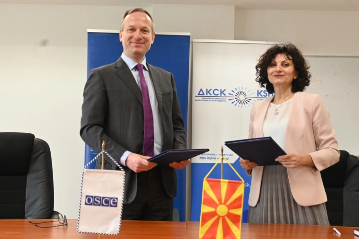 OSCE Mission to Skopje and anti-corruption commission sign memorandum of understanding