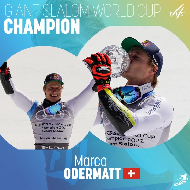 Odermatt triumphs again in Slovenia to seal giant slalom crown