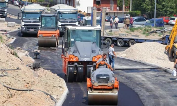 Поради асфалтирање привремено затворен за сообраќај патот Ногаевци - Виничани од делницата Велес - Градско