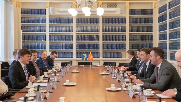 Osmani-Billström: North Macedonia and Sweden to help each other for EU and NATO membership